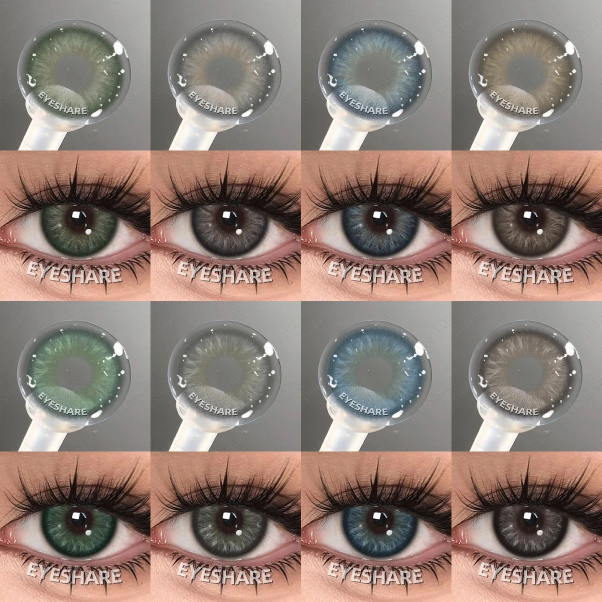 EYESHARE Neue Natürliche Linsen Modische Farbige Kontaktlinsen Blaue Linsen Graue Schöne Linsen Grüne Pupillen Jahreslinsen Braune Augenlinsen