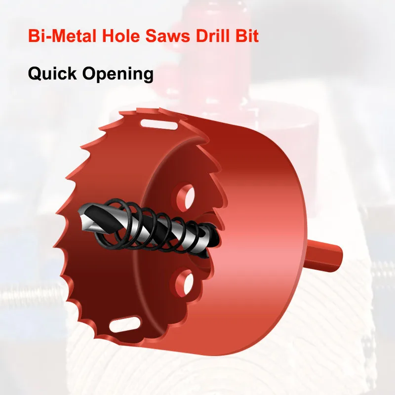 Imagem -03 - Hss Steel Hole Saws 25 Mm150 mm Bi-metal Drill Bit Cutter Carpentry Tools Cutting Plastic Iron Gypsum Board Faça Você Mesmo Hand Tools Pcs