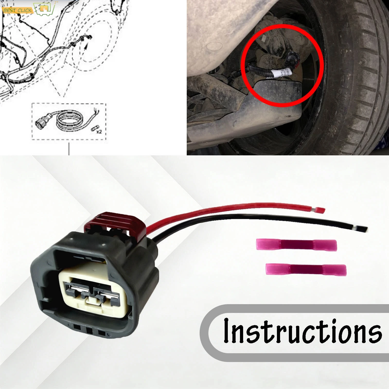 For Renault Grand Scenic 2009-2016 Espace 2015-2023 Electric Handbrake Wire Harness Connector Adapter Replacement 8201625545