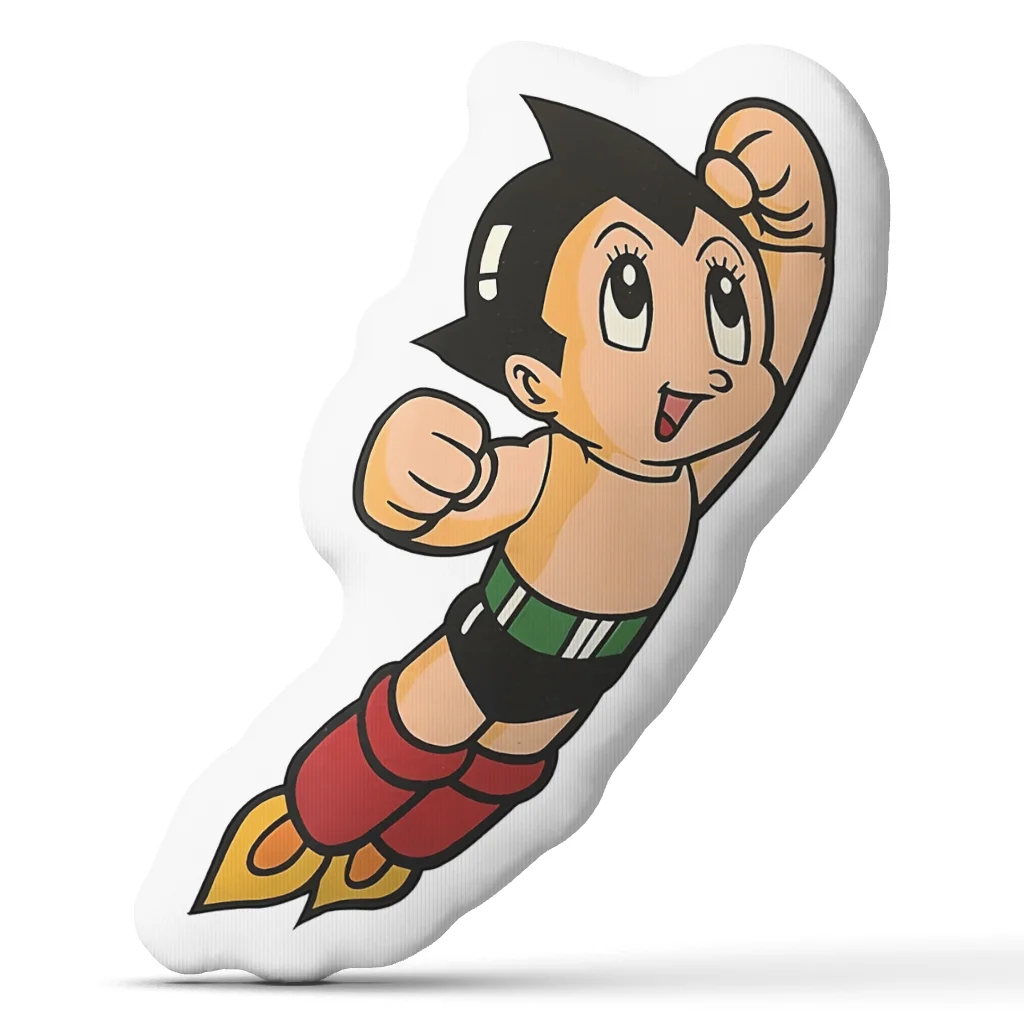 Astro Boy Shaped Throw Pillow Irregular Stuffed Cushion Anime Character Decorative Sofa Accent Home Decor Gift for Bedroom