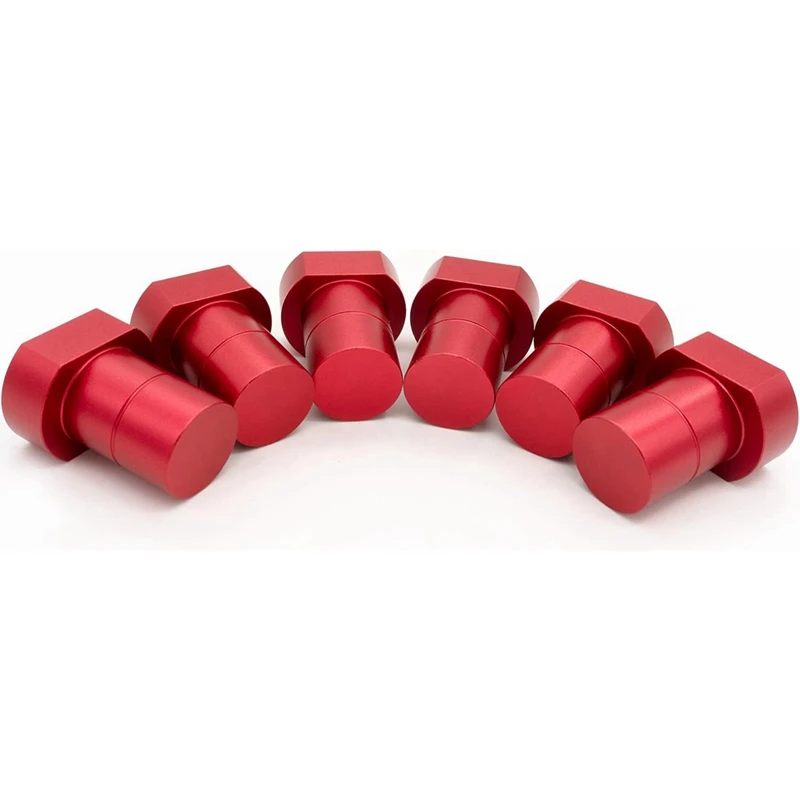 Aluminum Alloy Bench Dogs With Non-Slip Pads - 3/4Inch Workbench Dog Hole Replacement Accessories For Woodworking And MFT Stops