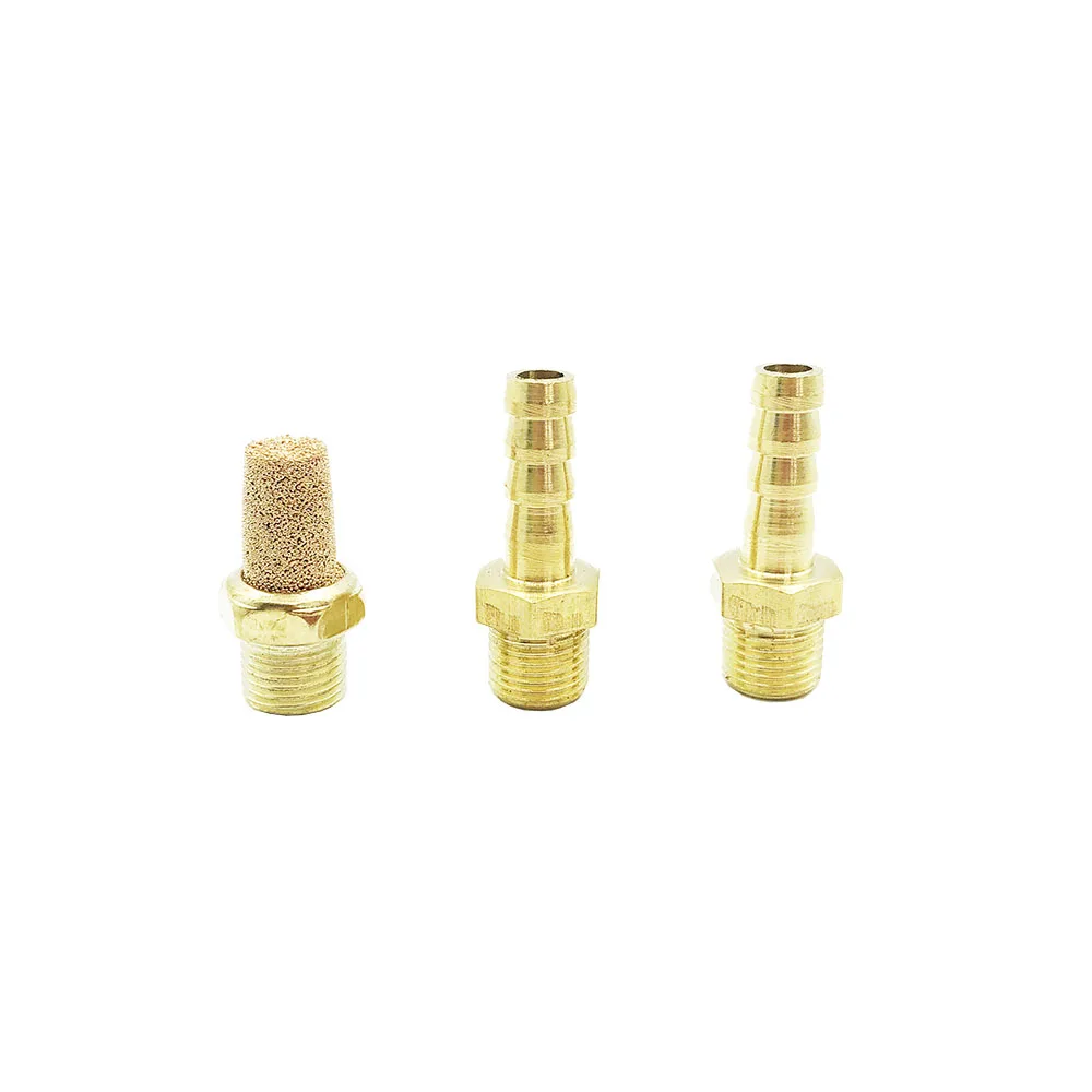 BAOLUN   Brass Fitting Muffler Connectors For MAC Electronic Boost Control Solenoid Valve