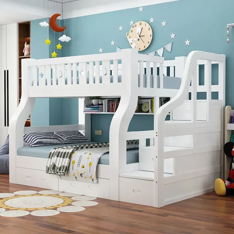 Thickened all solid wood children's bed Bunk bed Factory Custom kids double decker bed