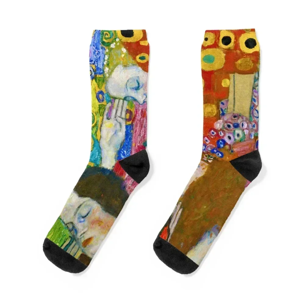 Gustav Klimt Hope II (detail) Socks Christmas man FASHION luxe Male Socks Women's