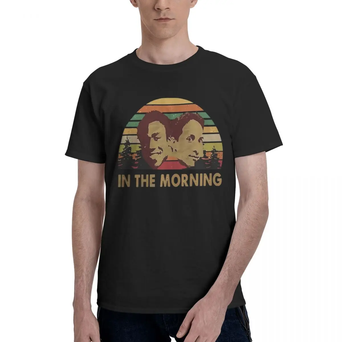 Troy And Abed In The Morning 100% Cotton Casual Breathable Confortable Top Funny Men's T-Shirts Mens Gifts