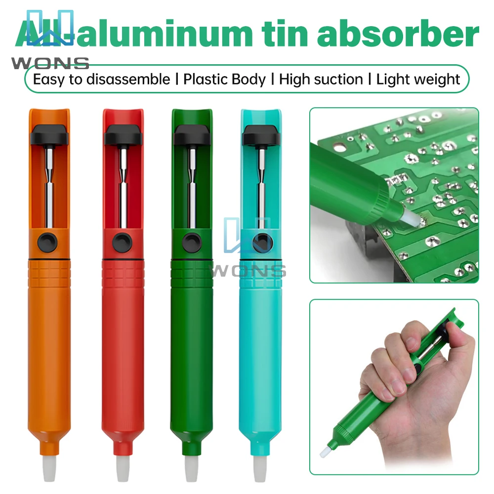 

New Desoldering Pump Vacuum Iron Removal Tin Gu Soldering Sucker Pen Removal Vacuum Soldering Iron Desolder Hand Welding Tools