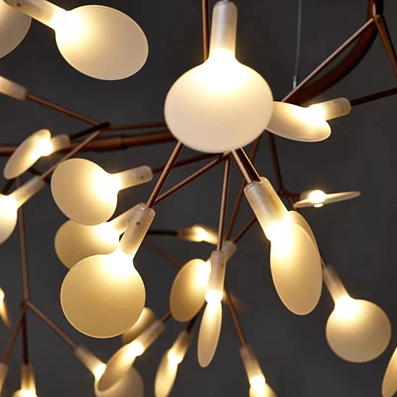 اليراع الثريا الشمال ضوء الفاخرة الحديثة LED غرفة المعيشة الإضاءة الرئيسية الإبداعية شخصية مطعم غرفة نوم الإنترنت cel #6