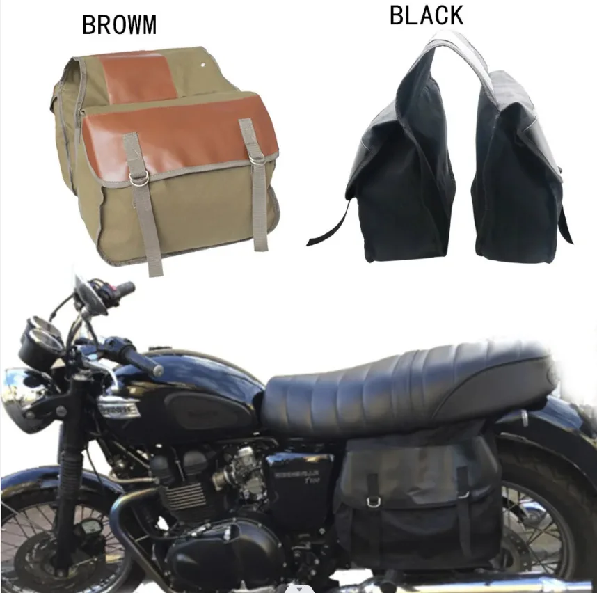 Hot bike motorcycle after wear-resistant waterproof hanging bag travel bag outdoor riding car canvas bag