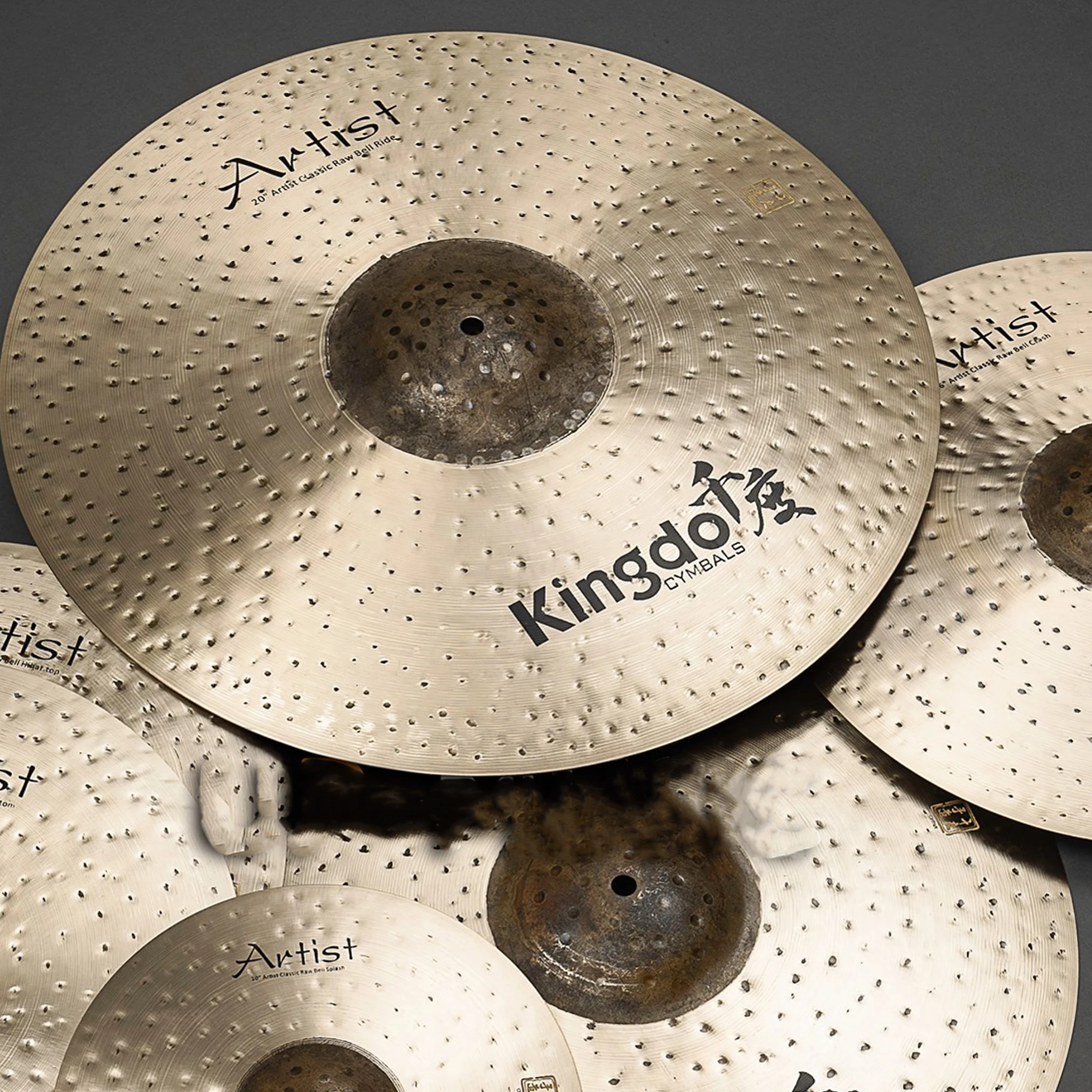 Image 5: Cymbales B20 100% fabriquées à la main, série Artist Classic Raw Bell, lot de 5 pièces