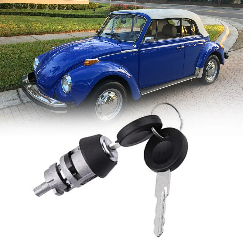 Ignition Switch Key & Lock Cylinder For T3 Ghia Bus Beetle Cabrio 1971 Up 113905855B 1H0905855A