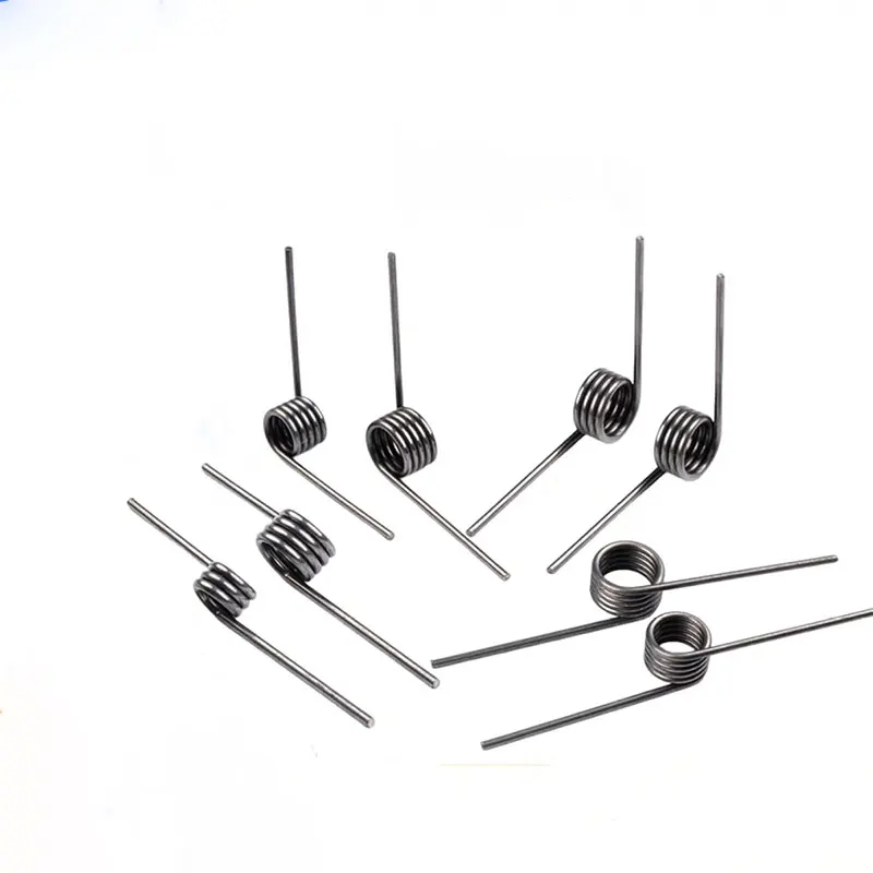 Left Rotation Spring Wire Diameter 2.0mm Left Torsion Spring Return and Reset V-shaped Spring Laps3/4/5/6/7/8/9lap 65Mn 10PCS
