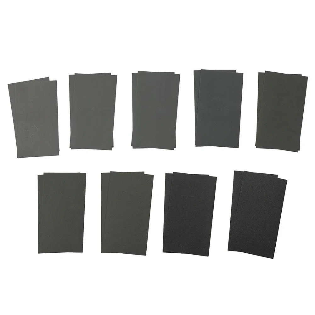 18Pcs 400-3000 Grit Sand Paper Sheets Silicon Carbide Home Coarse Polishing Car Metal Glass Ceramics Wood Sandpaper Wet Dry