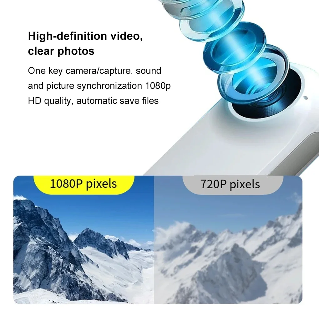 GO3 HD 1080P Haustierkamera mit Kragen, Anti-Shake, 1,47 Zoll HD-Farbbildschirm, Weitwinkel-Haustier-Sportkamera für Radfahren im Freien