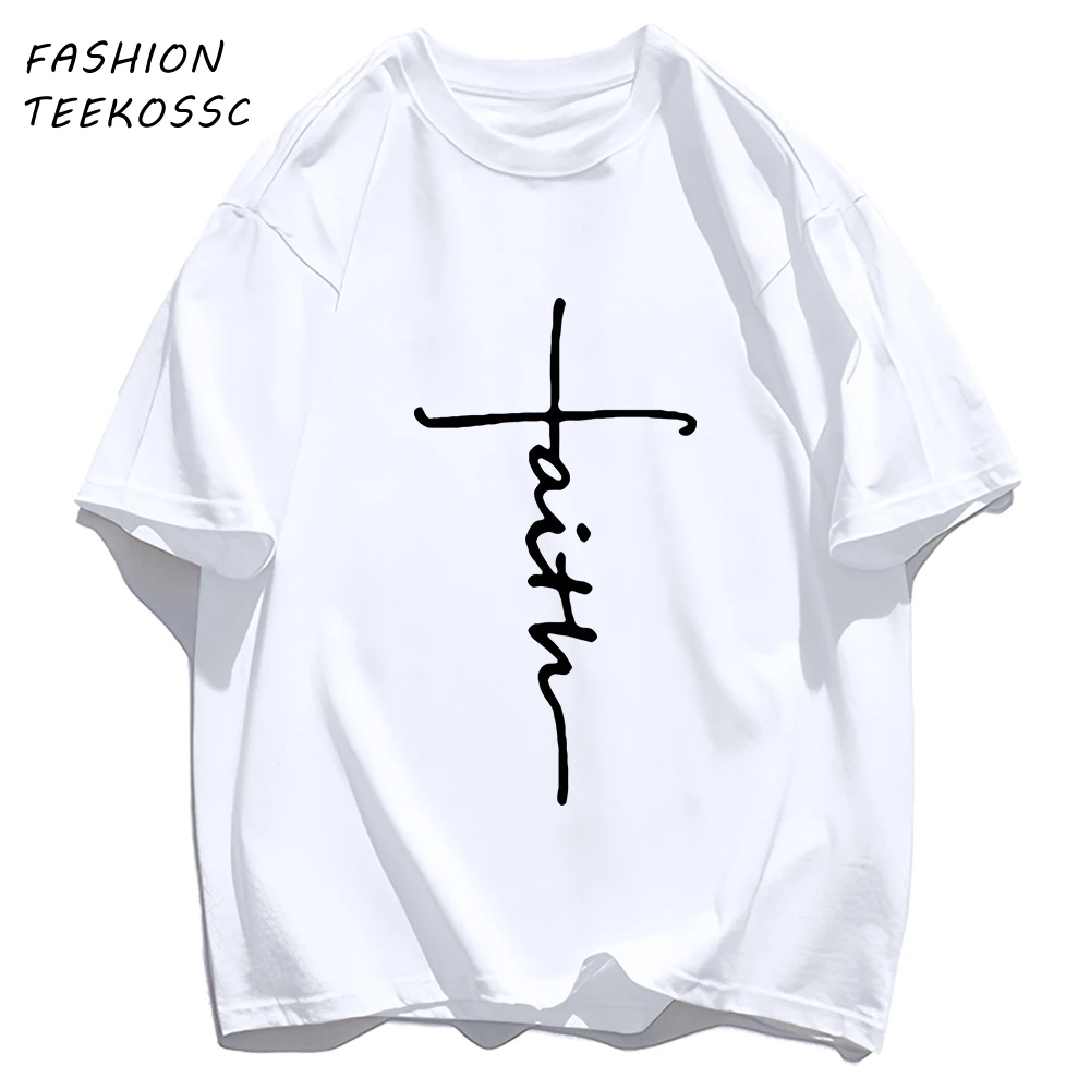Künstlerische Brief Kreuz Muster Drucken T Shirts Männer Sommer Baumwolle T-Shirt Hip Hop Lose Streetwear Unisex Alle-Spiel Casual kleidung