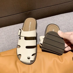 Rome Slippers Women Flats Platform Shoes Summer Casual Open Beach Flip Flops Fashion Slingback Sandals Walking Mujer Slides