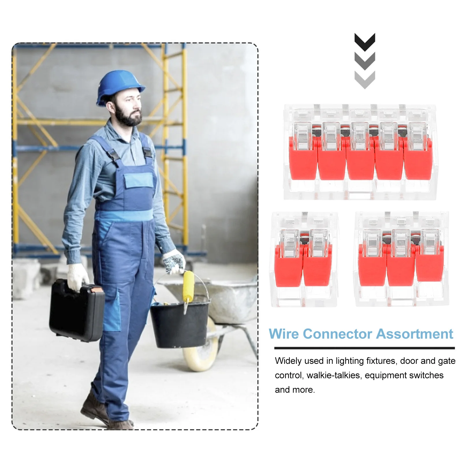 

75 шт., набор бытовых проводов, рычаг для сращивания, компактные разъемы для электрических проводов, набор в ассортименте для оборудования