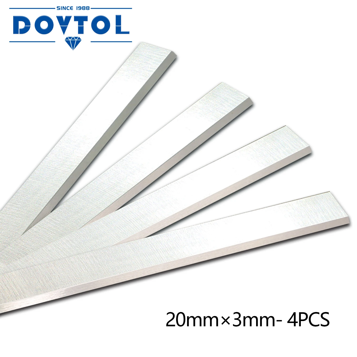 205x20x3mm Planer Blades HSS 4pcs Replacement for Belmash j200 and Jointer Planer Blades Knives or All 205mm Thickness Planers