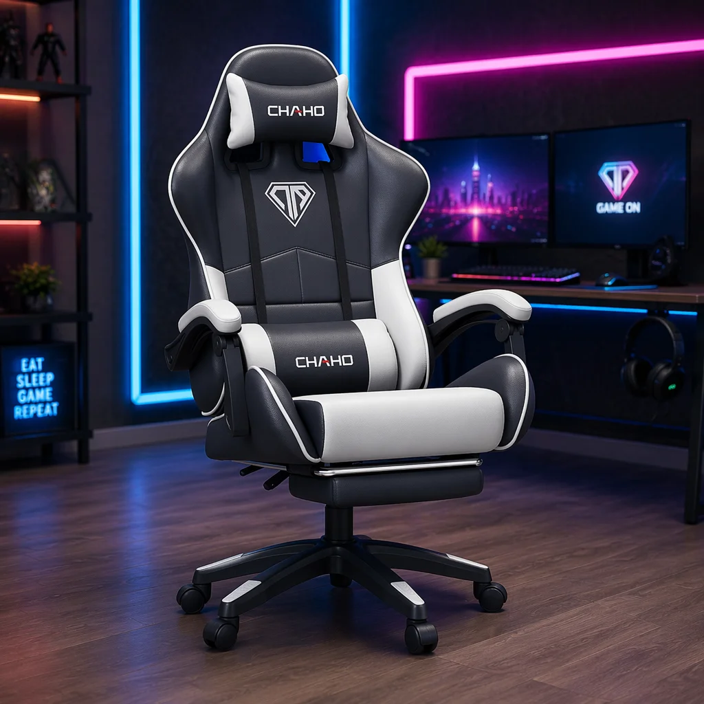 Esports Gaming Industry - เก้าอี้เกมมิ่งอุตสาหกรรม ปรับระดับความสูงได้ หมุนได้ 360 องศา นั่งสบาย