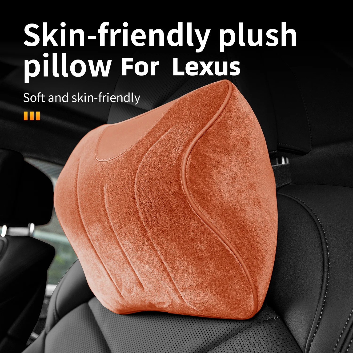 For Lexus CT 200h RX RX300 ES 200 LS 430 460 LX 570 LX570 Travel Sleep Plush Car Headrest Comfortable Support for Road Trips