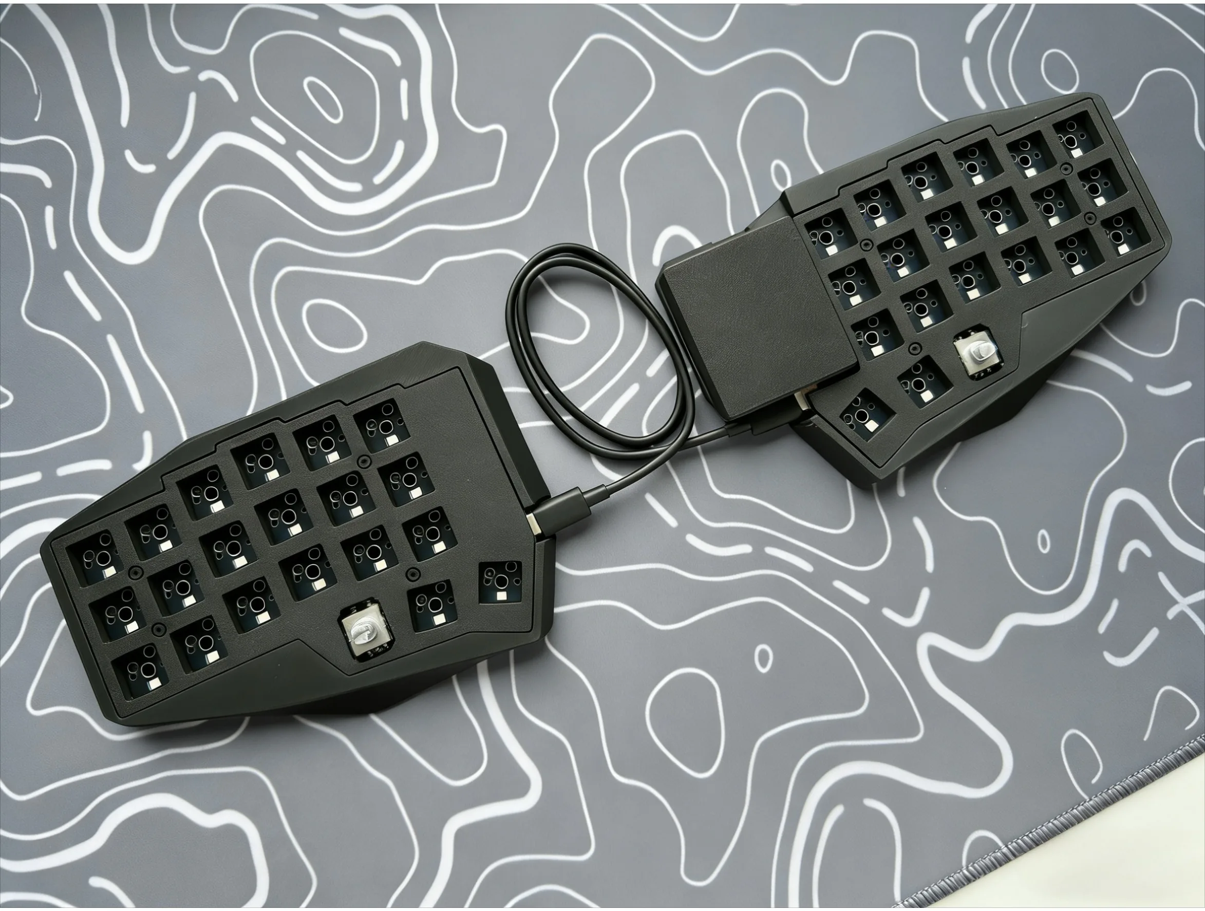 Corne TP Split Keyboard 3X6 Costom Touchpad Dual Knob Mechanical Keyboard QMK VIA Hotswap Office Gaming Keyboard Accessories
