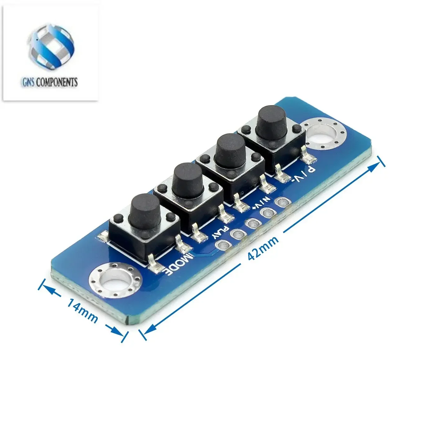 Módulo de botão independente de 3/4/5 bits, módulo de botão externo mcu, placa de botão micro interruptor para placa amplificadora de potência bluetooth