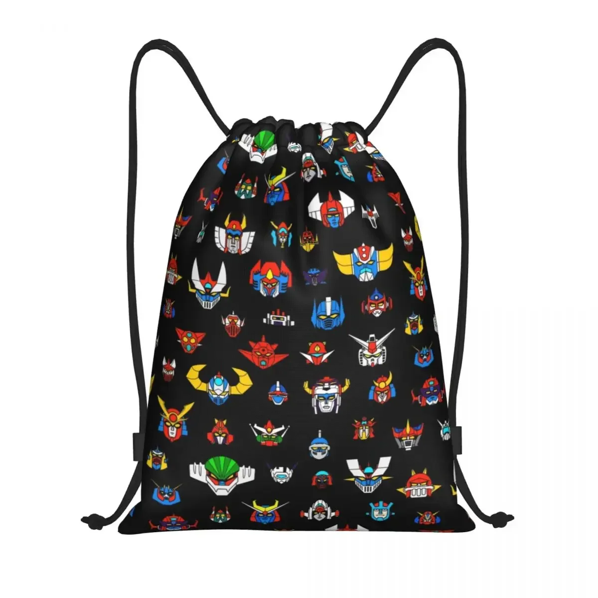 

Custom Ufo Robot Logo Drawstring Bags Women Men Lightweight Goldorak Grendizer Mazinger Z Sports Gym Storage Backpack