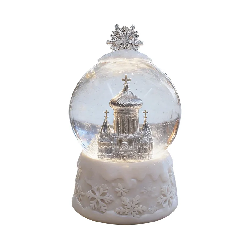 

Church snowflake crystal ball, small red book, cultural and creative travel gifts, souvenirs, gift ornaments