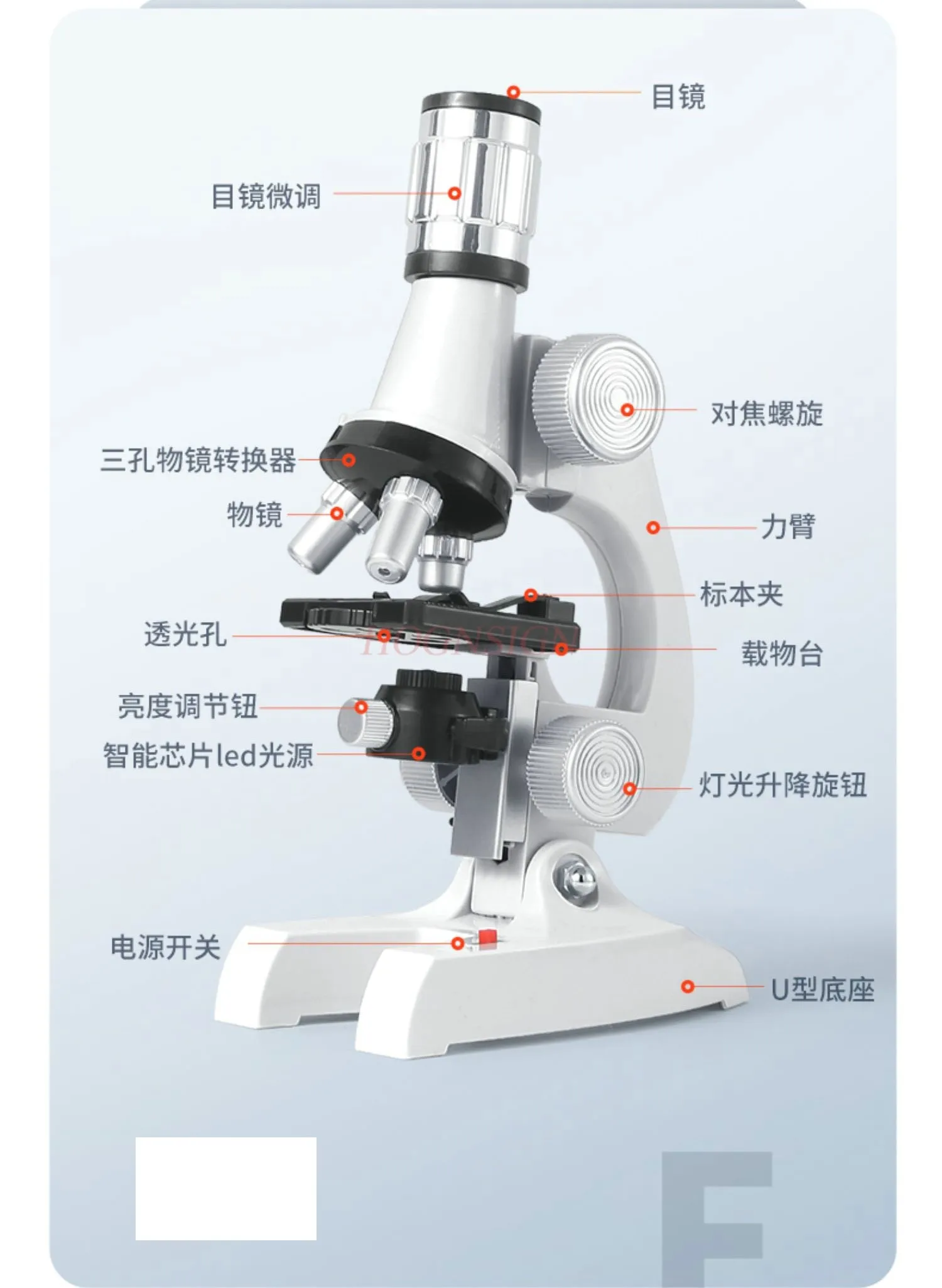 Children's Microscope Household Primary School Biological Science Experimental Set for Middle School Students