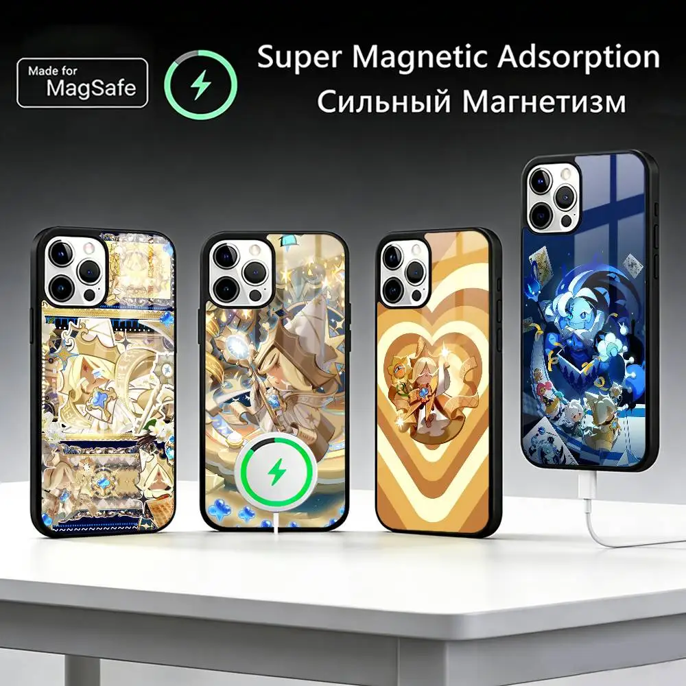 

P-Pure V-Vanilla C-Cookie Phone Case For IPhone17 16 15 14 13 12 11 Plus Pro Max Plus Wireless Charger Cover Funda