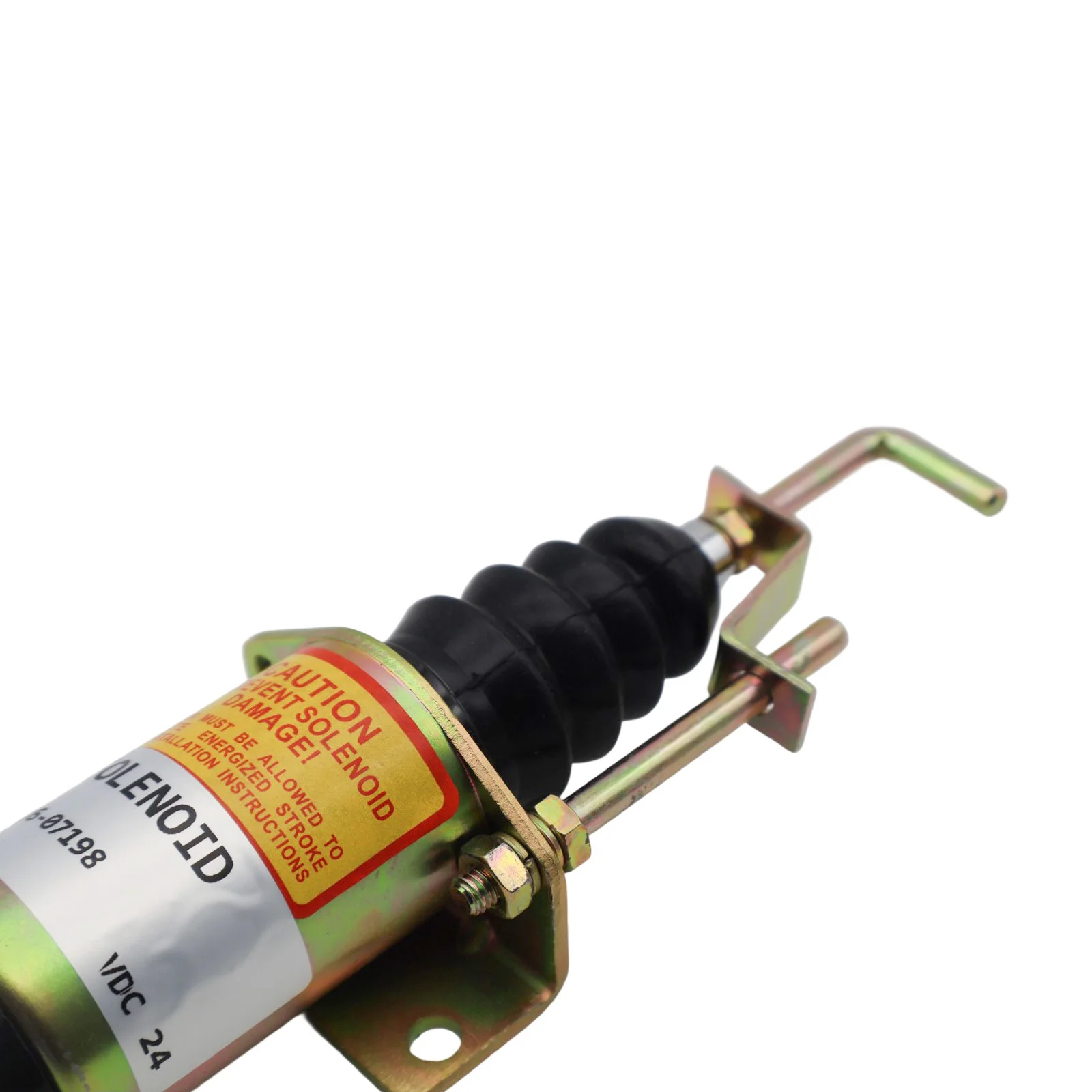 12V Fuel Shut Off Stop Solenoids Valve with Bracket 2 Pins SA-3405T Compatible for LPWS LPWT Excavator Electric Parts