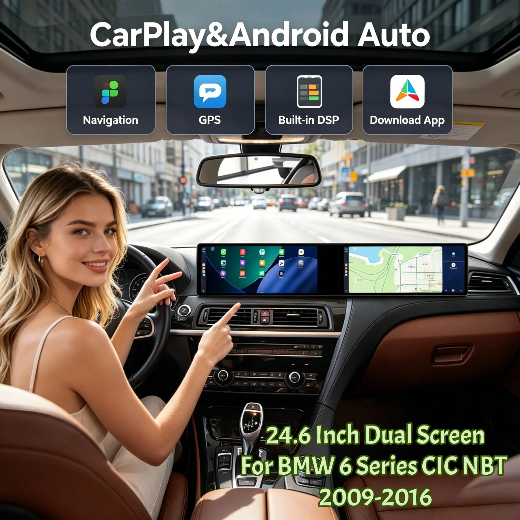 

12.3 Inch Screen Android Stereo For BMW 6 Series CIC NBT 2009-2016 Car Radio GPS Navigation Multimedia Video Receiver Head Unit