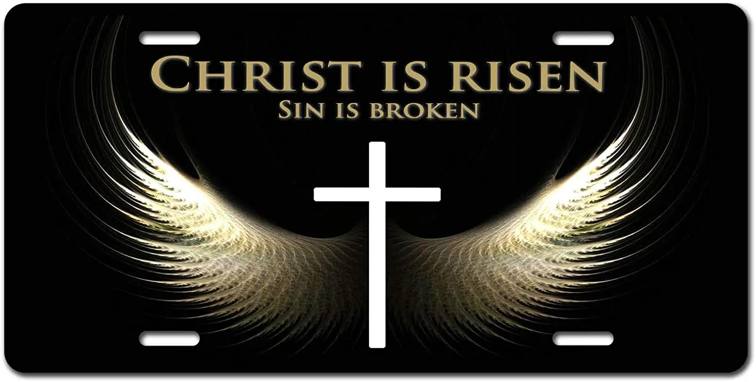 QJ CMJ Христос Райз, крест, искусство, автомобильные аксессуары, металлический знак, жестяной сабстракт, искусство, осьминог, искусство, автомобильные аксессуары, металл