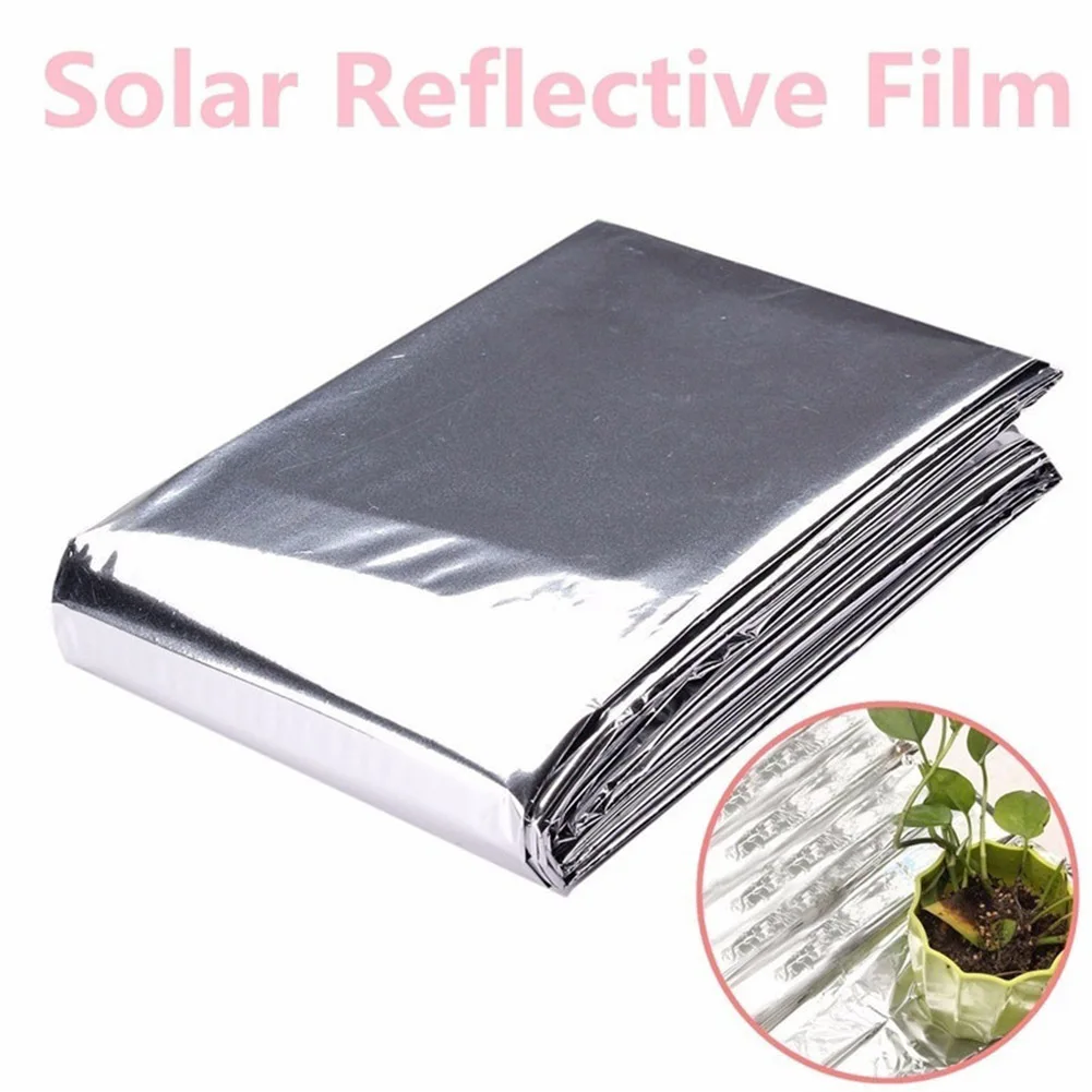 Silver 210x130cm High Reflective Polyester Film Used For Planting Tent Room Garden Greenhouse Agriculture And Promoting