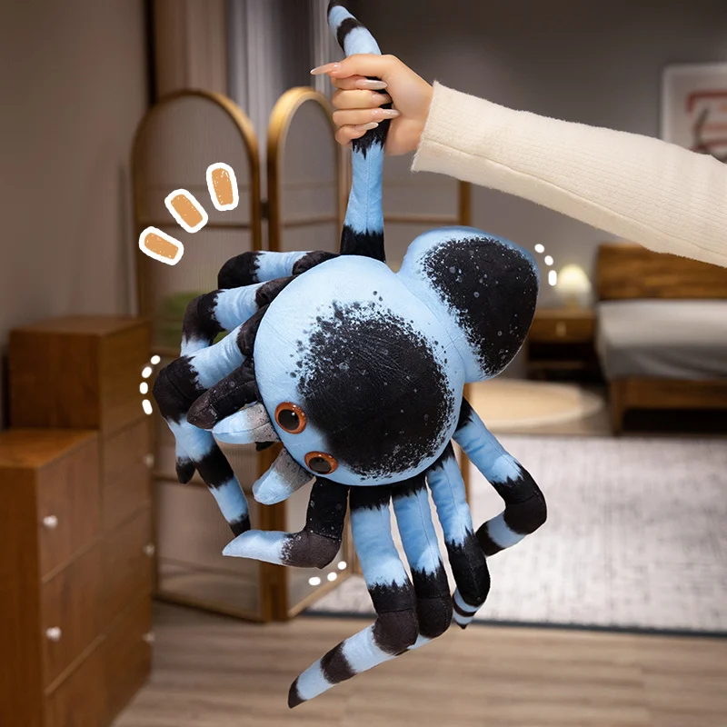 Blue Grey 20/30cm Spider Plush Stuffed Toys Colour Spider Plush Soft Animals Toy Doll for Gifts Room Decora Gift