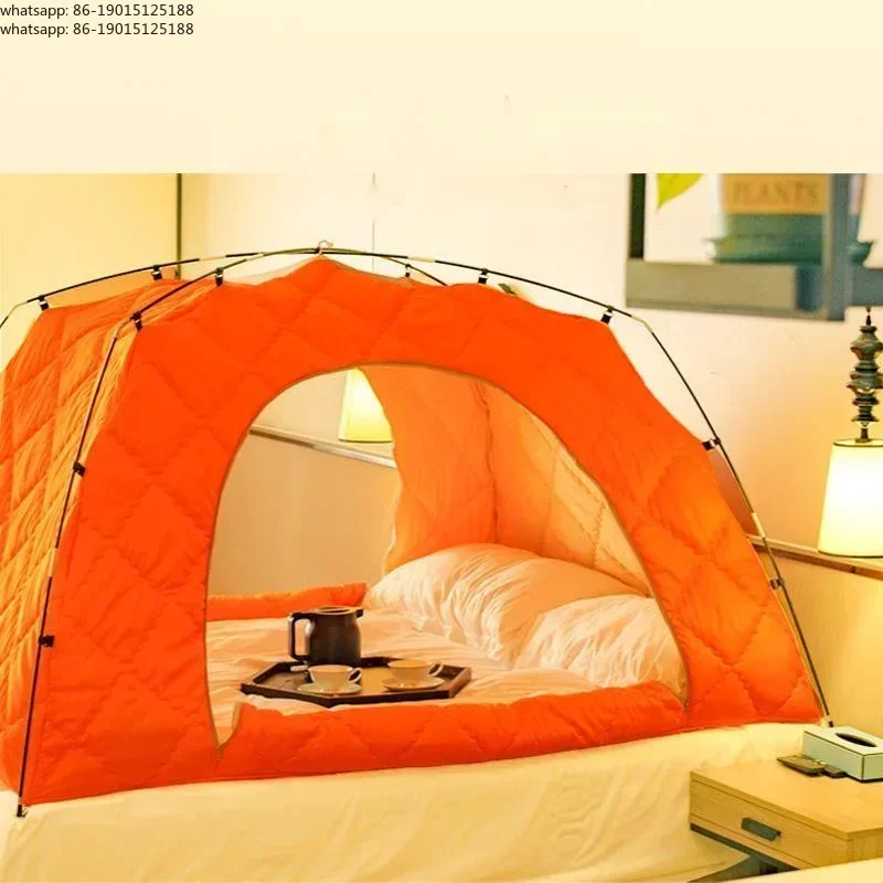Indoor Bed Warm Tents in Winter Thickened Cotton Sandwich Windproof and Cold Proof Home Privacy Soundproof Cotton Tents