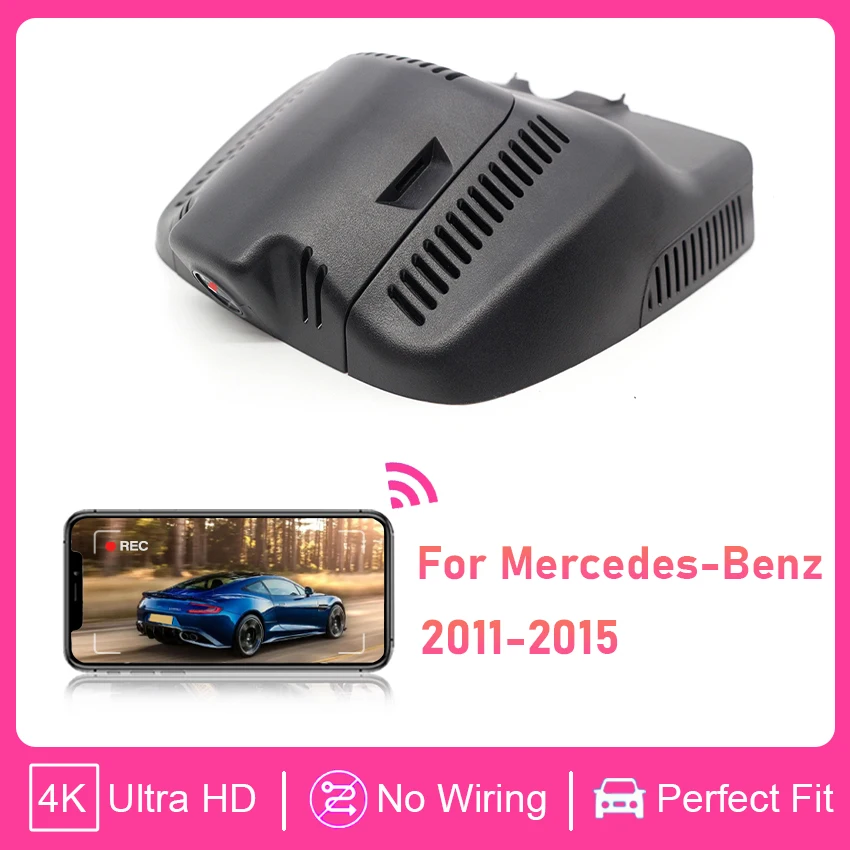 

Plug and play Car Dvr WIFI Dash Cam For Mercedes-Benz GLK 350 300 220 for MB glk350 glk220 glk 300 x204 2011-2015,Dashcam HD 4K