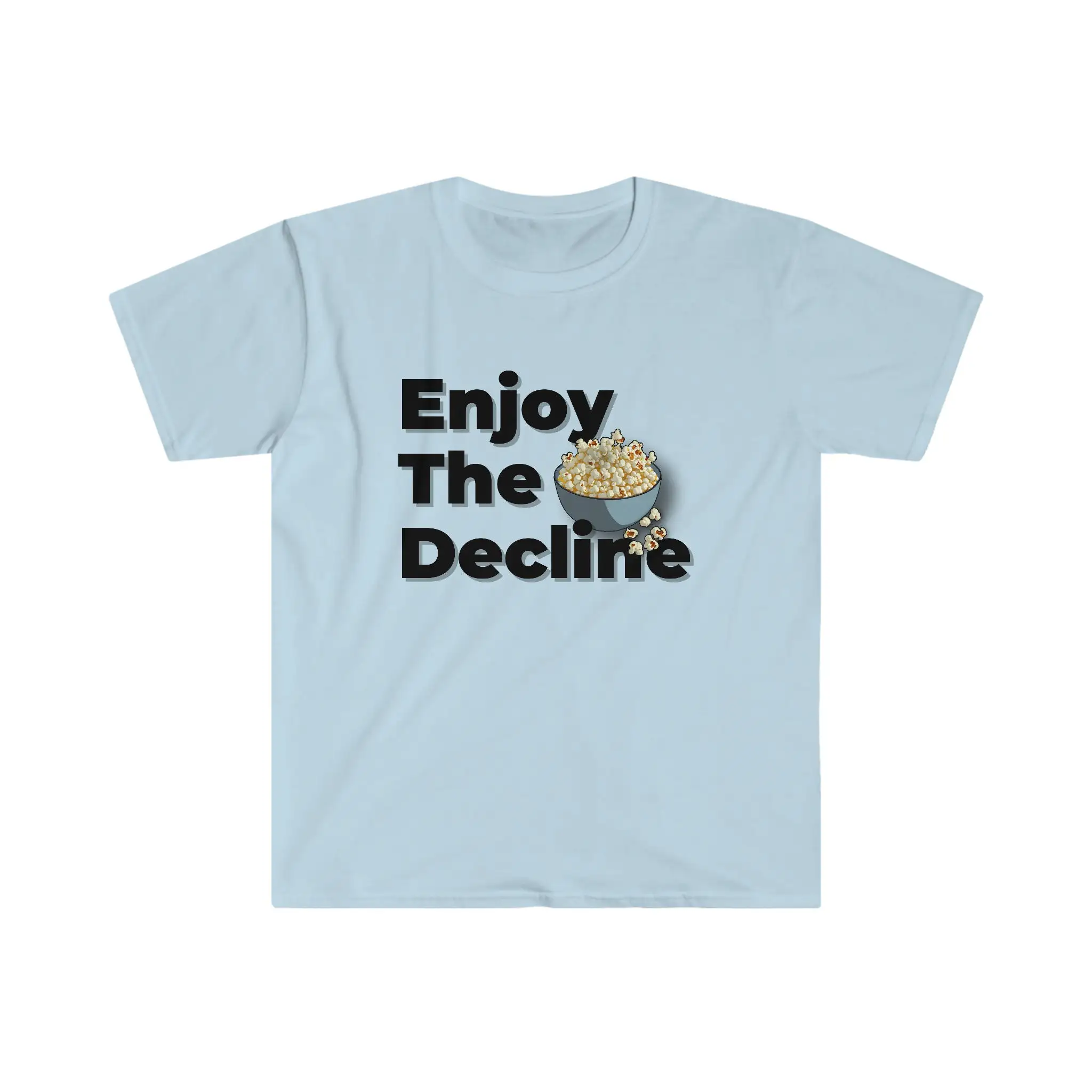 The Decline Based clothing funny t shirts political anti establishment new world order media evil _02 FrontPrint