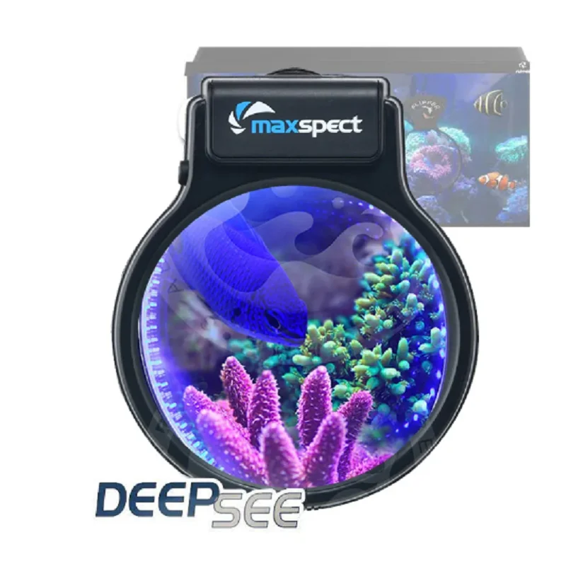 NEW Plus Aquarium Fish Tank Flipper DeepSee Magnified Viewer 3/4 Times Optical Magnification To Display Coral Fish Decoration