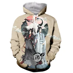 China Comics MO DAO ZU SHI 3d Print Men's Laxity Hoodie Casual Oversized Pullover Popular Streetwear Fashion Trend Men Clothing