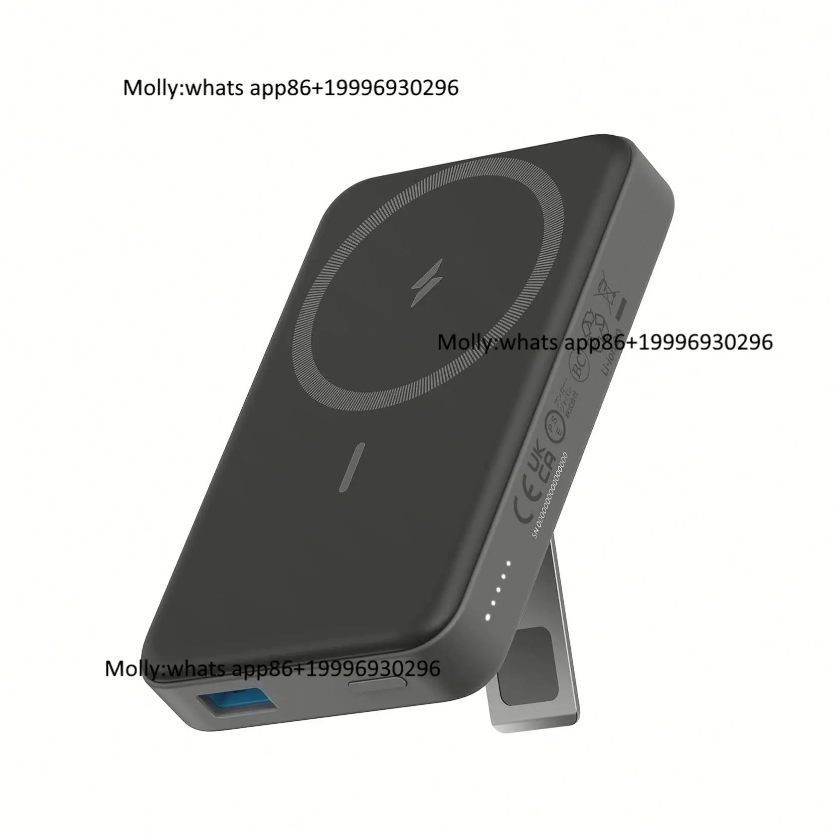 Anker 633 Magnetic Battery, 10,000mAh Foldable Wireless Portable Charger, 20W USB-C Power Delivery Power Bank With Stand