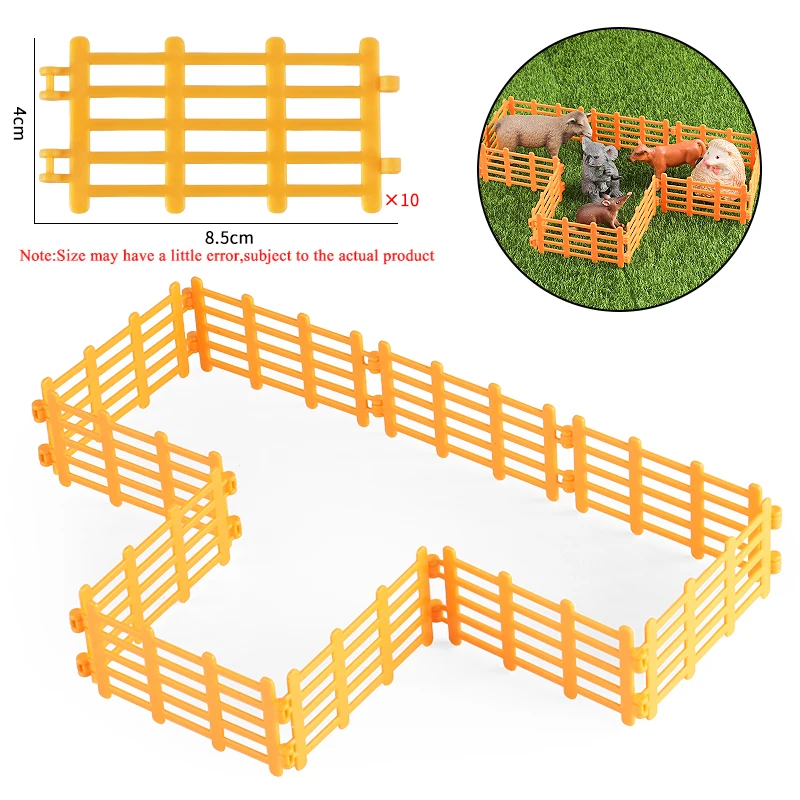 70 Pièces Clôture De Ferme Pour Chevaux – Jouet DIY Simulation, Décoration Miniature Pour Enfants, Enclos Personnalisable