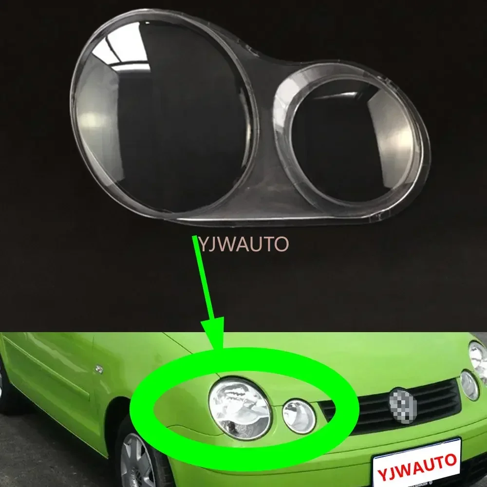 

For Volkswagen VW Polo 2002 2003 2004 2005 Headlight Cover Car Headlamp Lens Glass Replacement Front Headlights Auto Shell