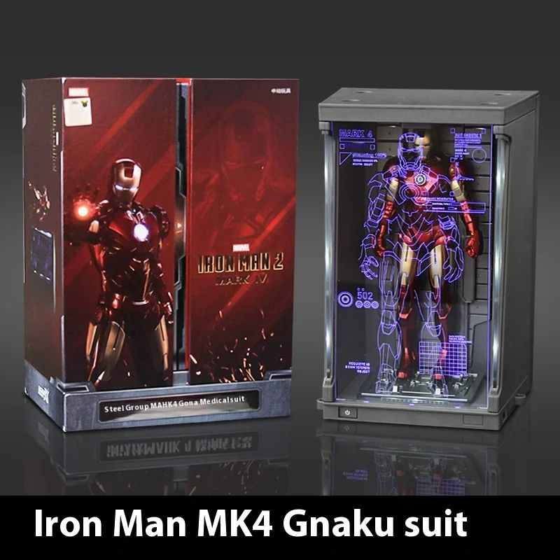 Stock Iron Man Mk1-7 Mark Hall Action Figure Avengers Tony Of Armor Set Of 1-7 Stark Legends Original With Lamp Model Doll Toys