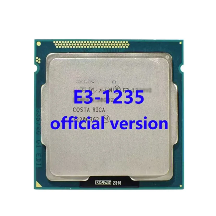 

E3-1235 3.2Ghz 4-Core 8MB Cache TPD 95W LGA1155 5GT/s Quad Core Xeon CPU Processor For B75 H61 Motherboard DDR3 1066/1333