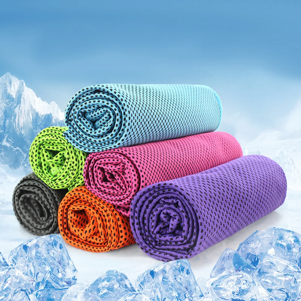 

9 Pcs Quick Dry Sports Towel Fitness Cooling Gym Outdoor Polyester Travel Comfortable Workout Towels Sweat Absorbing Yoga Golf