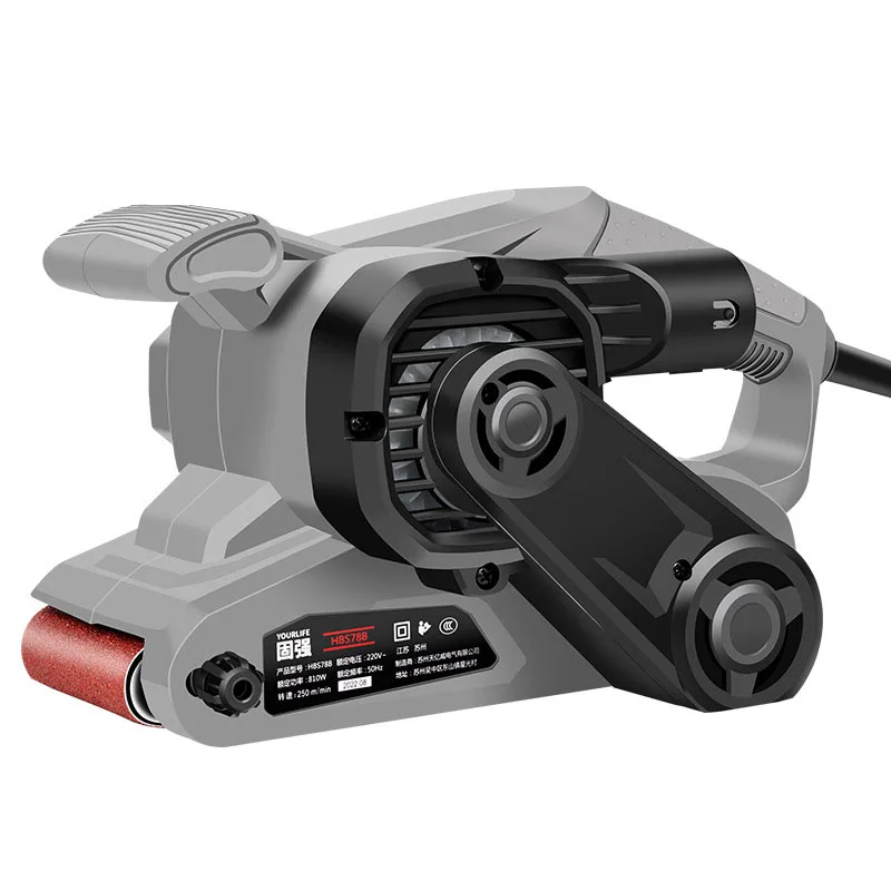 810W Belt Sander Portable Small Desktop Plane Sander Grinder Metal Rust Removal Polishing Sander Woodworking  Tools