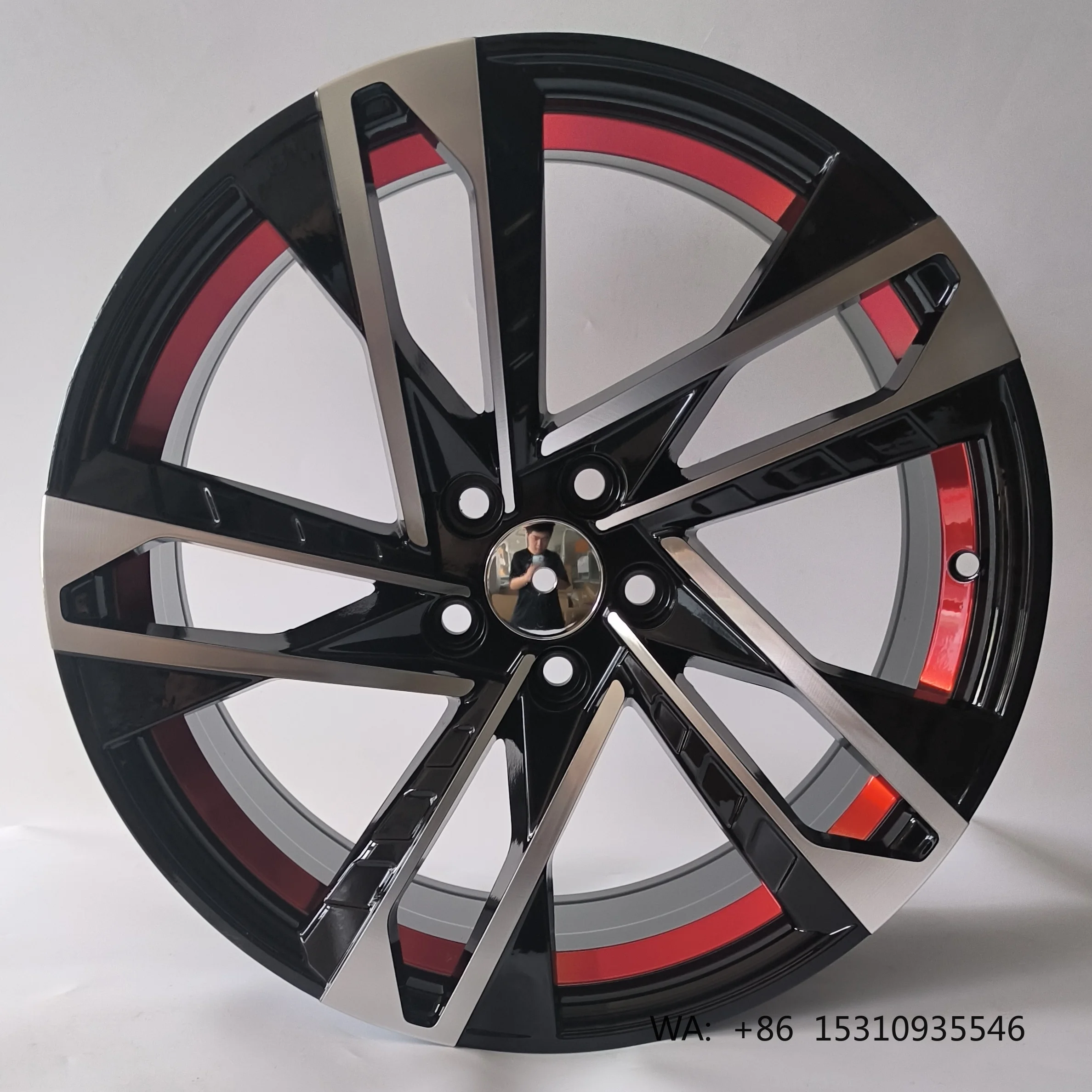 

17 Inch 7.5J 35mm ET Zinc Plated Deep Concave Alloy Sport Wheels 100/114.3mm PCD Passenger Car Rims 6M Warranty