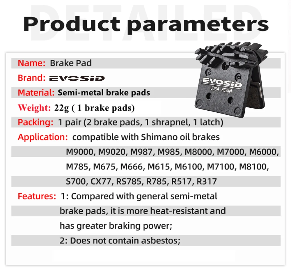 4 Pair J02A Bike Disc Brake Pads Resin Cooling Pads Bicycle Hydraulic Brake Pads SLX Deore XT XTR M8000/M9000/M9020/M987/M985