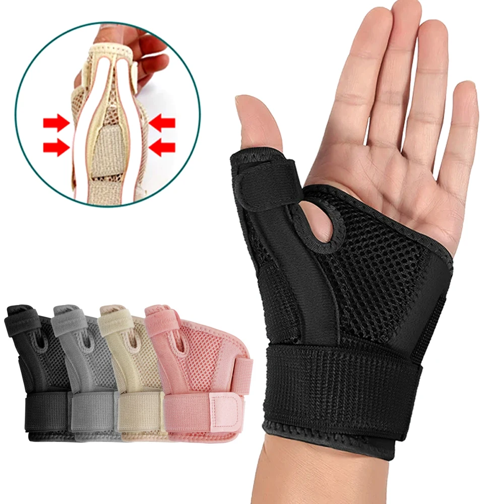 1pcsFlexible Splint Wrist Thumb Support Brace for Tendonitis Arthritis Breathable Thumb Protector Guard Fits Right and Left Hand