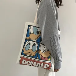 Disney mickey mouse Girl boy handag cartoon Donald Duck shoulder bag canves High capacity shopping bag